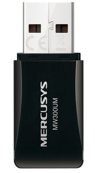 Adaptador Mercusys wirelesss USB mini N300 MW300UM
