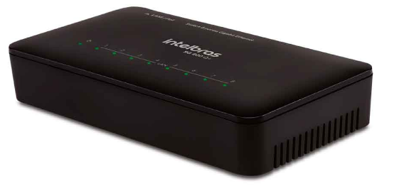 Switch 8 Portas Intelbras Sg 800 Q+ Ckd Não Gerenciavel Preta