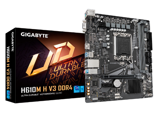 Placa Mãe (intel) Gigabyte H610m H V3 Ddr4 Lga1700 12, 13 E 14 Geração