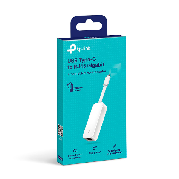 Adaptador de rede Tp-link ue300c tipo c para rj45 ethernet gigabit